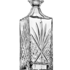 Dublin Crystal Whiskey Decanter 24oz no Stopper for liqueur or Water  9’x 4’